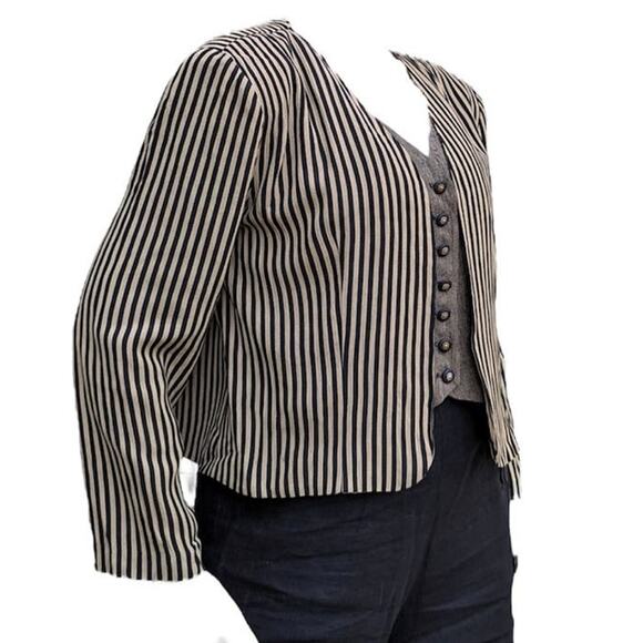 Vintage 1980's LAYERED LOOK TOP vest jacket from Perceptions by Irene. B size 10 - Picture 4 of 10